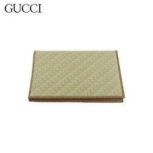 GUCCI long bill holder beige Authentic Used